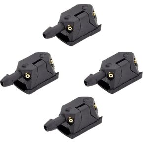 4 قطع من فوهة غسيل الزجاج الأمامي للسيارة، رشاش ممسحة زجاج أمامي عالمي، فوهات نفاثات مثبتة على الذراع، فوهات غسيل، استبدال ممسحة الزجاج الأمامي للسيارة لمعظم السيارات in Kuwait