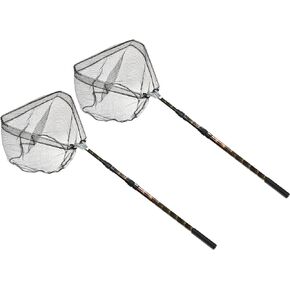 PATIKIL Folding Fishing Net, Aluminium Alloy Telescopic Landing Pole Handle for Freshwater Saltwater