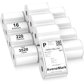 12 Rolls Compatible DYMO 30256 (2-5/16" x 4") Direct Thermal Labels Shipping Labels Compatible with Rollo, DYMO 4XL & Zebra Desktop Printers - 3600 Labels