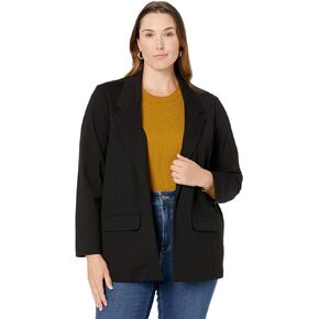 Liverpool Womens Plus Ponte Open Front Boyfriend Blazer