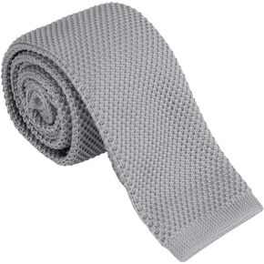 ربطة عنق محبوكة رفيعة باللون الأسود والرمادي من دان سميث للحفلات in Kuwait