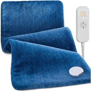 Heating Pad for Back Pain & Cramps - Gifts for Women, Men, Fathers Day, Christmas, Mothers Day, Soft Machine Wash Fabric, Auto Shut Off, Moist Heat for Neck & Shoulder, Knee, Leg - King Size 12"x24"