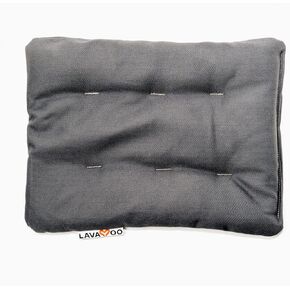 Lavabag Microwave Weighted Heating & Cooling Pad | Filled with Real Lava Sand | for Neck, Shoulder, Cramps, Back Pain Relief | Warm Weighted Heat Pack for Aches, Unscented (Black)