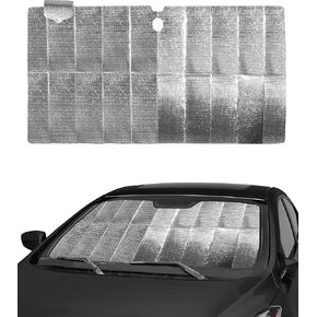 Foldable Car Sun Shade Car Windshield Sun Shade,Reflective Car Shade Front Windshield to Blocks Harmful UV Rays,Auto Front Window Sun Shade Car Window Shades Windshield Cover