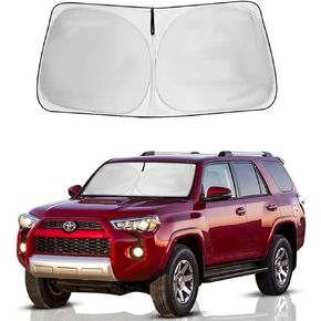 Windshield Sun Shade for Toyota 4Runners, Front Window Sunshade Fit 2024-2010 Toyota 4Runner 4-Runner SUV SR5, Foldable Car Sun Shade Windshield, UV and Heat Shield, Keep Car Cool