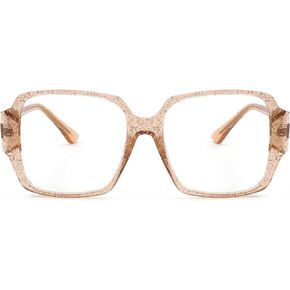 Zeelool Fashion Oversize Eyeglasses Square TR90 Blue Light Blocking Glasses for Women Men Lydia OT712769