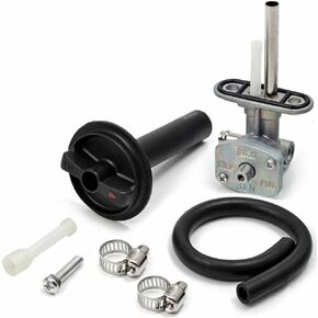 Fuel Valve Petcock Shut Off Switch and Lever Screw Fit for 2000-2006 Yamaha Kodiak 400 YFM400FA 4x4/2003-2006 Yamaha Kodiak 450 YFM450FA 4x4