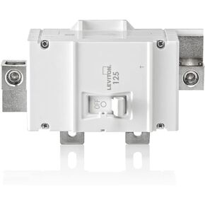 Leviton LM125-T 125A 2-Pole Main Circuit Breaker, Thermal Magnetic, White
