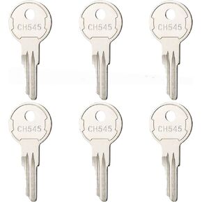 CH545 Key, CH545 Replacement Keys for UWS, Buyers Products, Dee Zee, Delta, Weatherguard, Kobalt Truck Tool Box Locks, 6-Pack