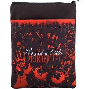 True Crime Reader Book Sleeve True Crime Junkie Gifts It's Just A Little Murder Book Cover Murder Mystery Book Sleeve Crime Fiction Gifts (Little Murder)