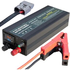 85A 14.6V Car Battery Charger, Intelligent Car Battery Charger, Smart Battery Maintainer, Trickle Charger for 14.6V LiFePO4 Lithium Iron Rechargeable Battery