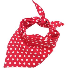 POPETPOP Red Dog Bandana Triangle Bibs Cat Scarf Kerchief Polka Dot Neckerchief Pet Accessories for Small Medium Large Dog Cat in Saudi Arabia