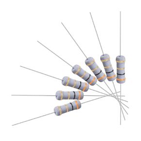 uxcell 100Pcs 3 Ohm Resistor, 1W 5% Tolerance Metal Oxide Film Resistors, Axial Lead, Flame Proof for DIY Electronic Projects and Experiments