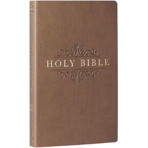 KJV Holy Bible, Gift and Award Bible Faux Leather Softcover, King James Version, Tan