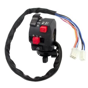 5-Function 9 Wire Chinese ATV Mini Quad Left Side Control Switch Assembly Kill Start Light Choke Switch for 150cc 200cc 250cc 300cc ATVs