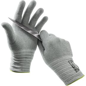 قفازات LANON Wahoo المقاومة للقطع ANSI A4 قفازات عمل مقاومة للقطع، خفيفة الوزن ورقيقة للغاية، خالية من الألياف الزجاجية، ملاءمة مريحة ثلاثية الأبعاد، قابلة للتنفس، قفازات أمان مضادة للقطع، زوج واحد، صغير in Kuwait