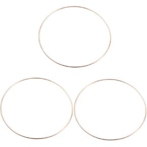 SEWACC 3pcs Macrame Supplies Metal Wreath Brass Fittings Macrame Ring Metal Macrame Rings Dream Catcher Metal Hoops Crafts Dreamcatcher Basketball DIY Dreamcatcher Hoop Metal Ring Manual