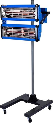 Baking Infrared Paint Curing Lamp, 2100W Short Wave Infrared Paint Drying Lamp, 2 Lamps Individual Control, Car Bodywork Paint Repair Tool with Timer and Bracket, 360° Free Angle in Saudi Arabia