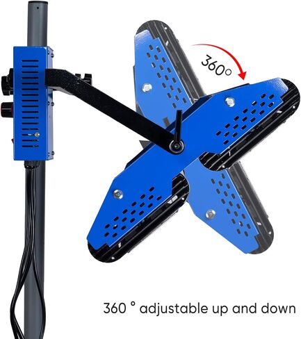 Baking Infrared Paint Curing Lamp, 2100W Short Wave Infrared Paint Drying Lamp, 2 Lamps Individual Control, Car Bodywork Paint Repair Tool with Timer and Bracket, 360° Free Angle in Saudi Arabia