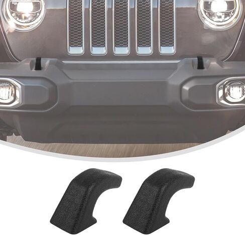 Linskip Tow Hook Covers Compatible with Jeep Wrangler 4XE JL JK & Gladiator JT 2007-2024, Front Bumper Tow Hook Rubber Sleeve Protectors, Exterior Accessories(Red) in Saudi Arabia