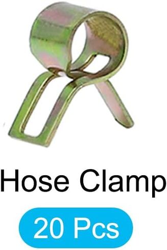 Spring Hose Clamps (16mm/0.63") 20Pcs, Metal Clip - for Home Garden Tube Pipe Fastening in Saudi Arabia