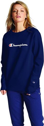 Champion Women's Powerblend Crew, Classic Script in Saudi Arabia