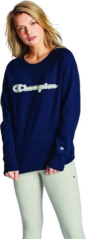 Champion Women's Powerblend Crew, Classic Script in Saudi Arabia