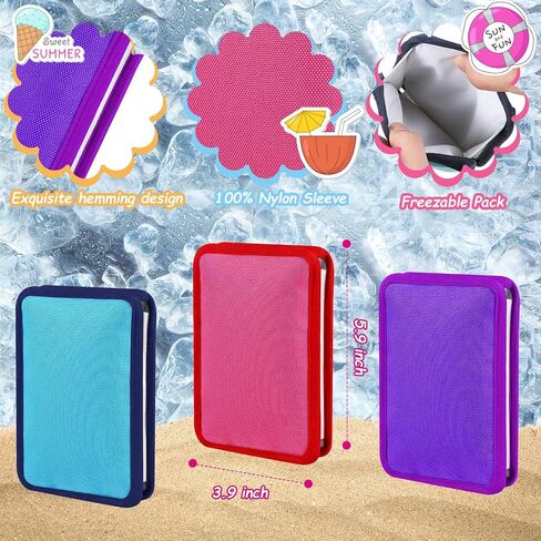 3pcs Pouch Cooler Food Pouch Cooler Insulated Cooler Holder Fits Standard 3.5-4 oz Food Pouches for Baby Food Pouch, Freezing Food Pouch, Blue Pink Purple in Saudi Arabia