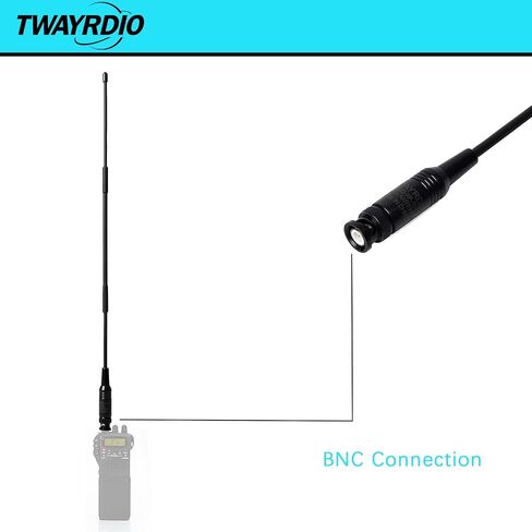 TWAYRDIO 27MHz CB Radio Antenna Whip Handheld BNC Antenna Portable Replacement Compatible with Midland 75-822 75-785 MHS75 7W44 Cobra HH50WXST HH50 MRHH350FLT C75WXST Uniden BC75XLT PRO401HH BC125AT in Saudi Arabia