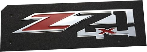 2pcs Z71 4x4 Emblems for GMC Chevy Silverado Sierra Tahoe Suburban New 1500 2500 3500 Decal (Chrome Red) in Saudi Arabia