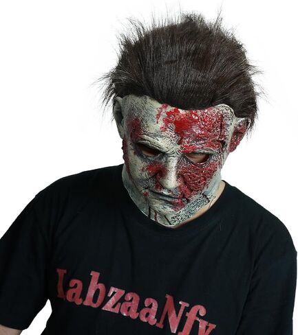 Thaodura Scary Mask, Halloween Latex Zombie Mask Full Head For Adults, Horror Cosplay Costume Props in Saudi Arabia