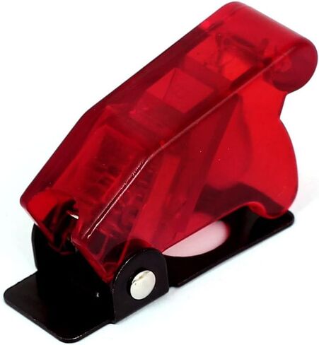 uxcell Plastic 12mm Toggle Switch Waterproof Spring Loaded Safety Cover Red in Saudi Arabia