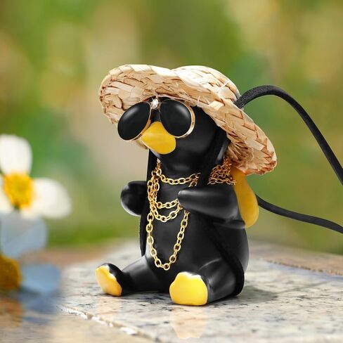 Swinging Duck Car Hanging Ornament, Car Hanging Accessories, Car Accessories Interior Aesthetic to Reduce Visual Fatigue, Cool Room Decor, Duck Hanging car Ornament, for Women and Men(Cool) in Kuwait