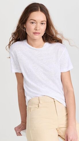 Vince Women's Drop Shoulder Crew Neck Top in Saudi Arabia