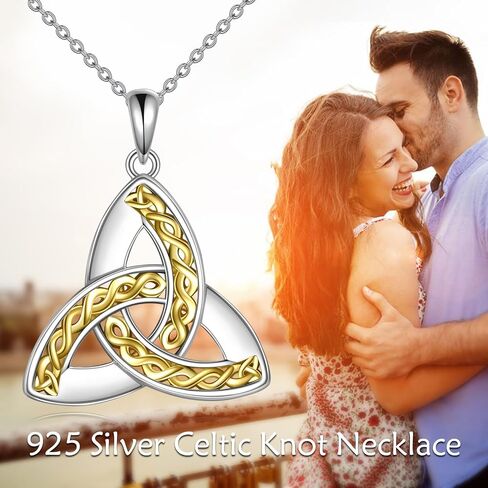 Celtic Knot Necklace for Women Celtic Knot Jewelry Moonstone Pendant Gifts for Women Girls in Saudi Arabia