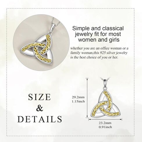 Celtic Knot Necklace for Women Celtic Knot Jewelry Moonstone Pendant Gifts for Women Girls in Saudi Arabia