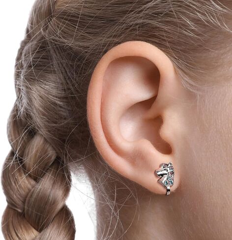 JeryWe 12/14 زوجًا لطيفًا بمشبك على الأقراط للنساء لا يسبب الحساسية على شكل قلب ونجمة فراشة وزهرة قطة تشيكوسلوفاكيا أقراط مشبكية متعددة الألوان بمشبك على شكل مسمار غير مثقوبة مجموعة أقراط الأميرة للعب in Kuwait