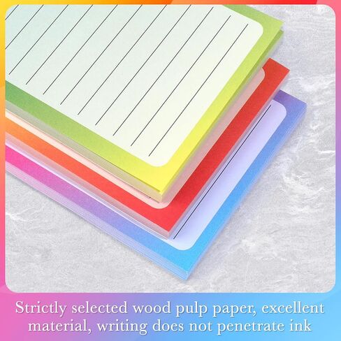 Magnetic Note pads, Grocery List Magnet Pad for Fridge, 300 Sheets Gradient Color Magnetic Fridge Notepad, to-Do Memos, Shopping List, Reminders, 8 x 3 inch in Saudi Arabia