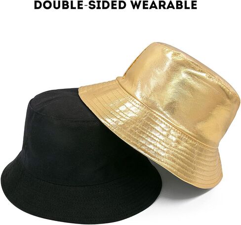 YAMEIZE Trendy Waterproof Bucket Hat - Rain Hat Double-Side Fisherman Hats Reversible Sun Hat Beach Hiking for Women Men in Saudi Arabia