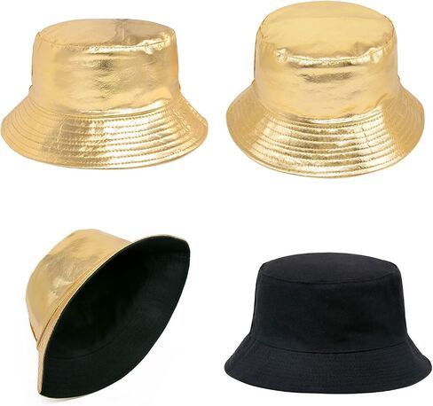 YAMEIZE Trendy Waterproof Bucket Hat - Rain Hat Double-Side Fisherman Hats Reversible Sun Hat Beach Hiking for Women Men in Saudi Arabia