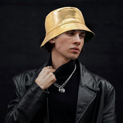 YAMEIZE Trendy Waterproof Bucket Hat - Rain Hat Double-Side Fisherman Hats Reversible Sun Hat Beach Hiking for Women Men in Saudi Arabia