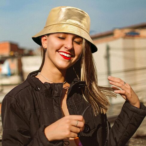 YAMEIZE Trendy Waterproof Bucket Hat - Rain Hat Double-Side Fisherman Hats Reversible Sun Hat Beach Hiking for Women Men in Saudi Arabia
