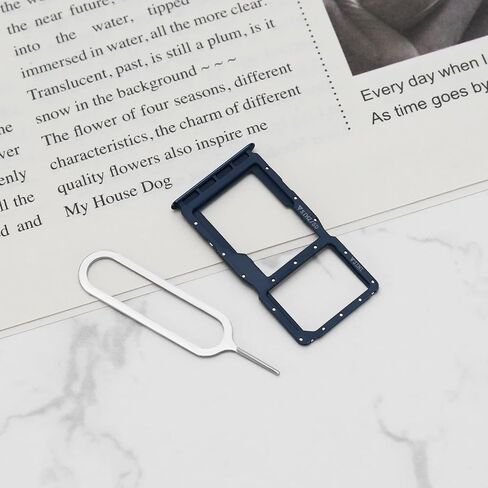 قطعتان من حامل بطاقة SIM المزدوجة وحامل بطاقة Micro SD مع دبوس SIM متوافق مع هاتف Huawei P30 Lite الإصدار الجديد 2020 باللون الأسود in Kuwait