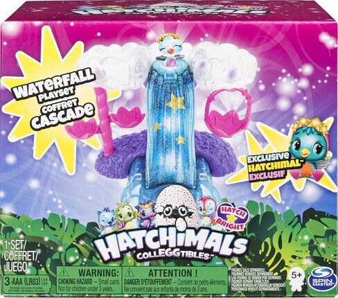 Hatchimals Colleggtibles، مجموعة لعب الشلال مع الأضواء والموسم الرابع الحصري CollEGGtible، للأعمار من 5 سنوات فما فوق in Kuwait
