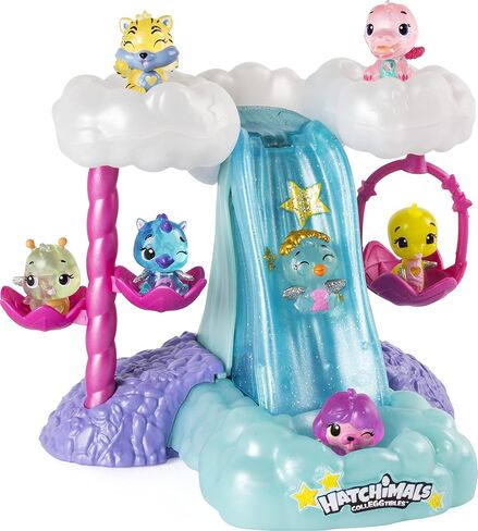 Hatchimals Colleggtibles، مجموعة لعب الشلال مع الأضواء والموسم الرابع الحصري CollEGGtible، للأعمار من 5 سنوات فما فوق in Kuwait