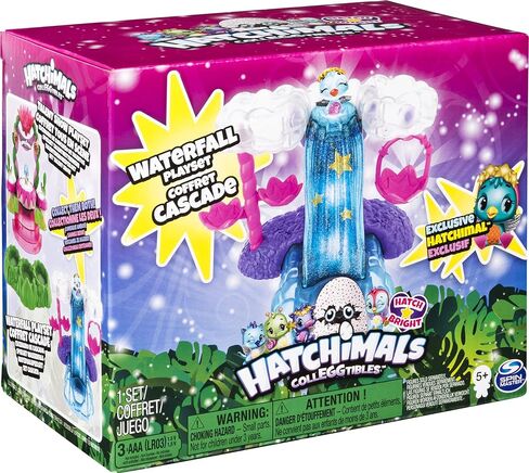 Hatchimals Colleggtibles، مجموعة لعب الشلال مع الأضواء والموسم الرابع الحصري CollEGGtible، للأعمار من 5 سنوات فما فوق in Kuwait