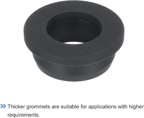 MECCANIXITY T Type Rubber Grommet Mount Dia 36.3mm ID 25mm Seal Protection Flexible Hole Plugs for Cable Pipe Black in Saudi Arabia
