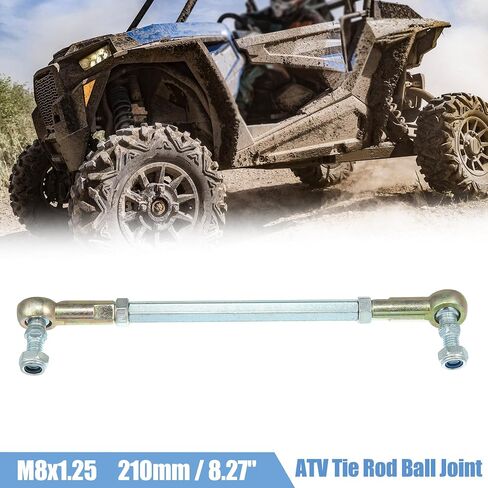X AUTOHAUX 2 قطعة M8 110 مللي متر قضيب ربط التوجيه وصلة كروية لـ 50cc 70cc 90cc 110cc 125cc 150cc 200cc 250cc ATV أربع عجلات رباعية التوجيه تعليق in Saudi Arabia