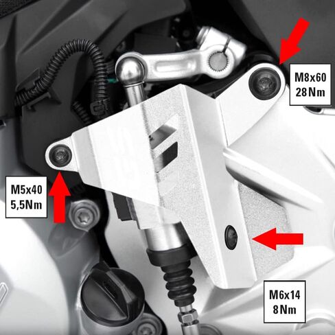 for F750GS F850GS 2018-2022 F850GS Adv 2019-2022 Motocycle Accessories CNC Aluminium Gear Shift Lever Protective Cover F 750GS F 850GS F 850GS Adv Quick Shifter Protector (Black) in Saudi Arabia