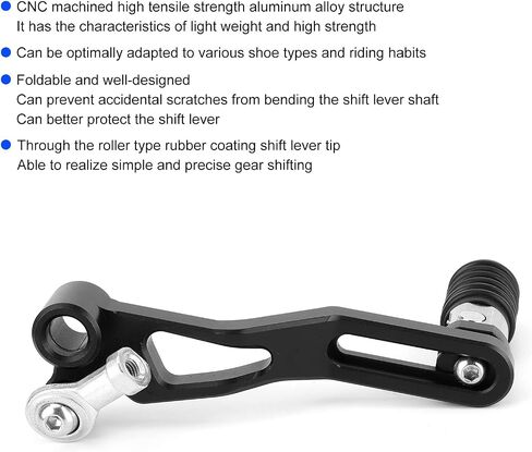 KIMISS Gear Shift Lever, Motorcycle Folding Gear Shifter Pedal Fit for Ninja 250R/300/Z250/Z300 in Saudi Arabia
